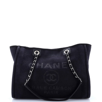Chanel Deauville Tote Canvas Small
