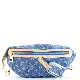 Louis Vuitton High Rise Bum Bag Monogram Denim