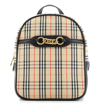 Burberry Link Backpack 1983 Knight Check Canvas Medium