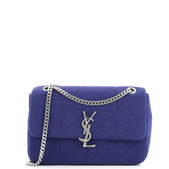 Saint Laurent Jamie Flap Bag Quilted Jersey Medium