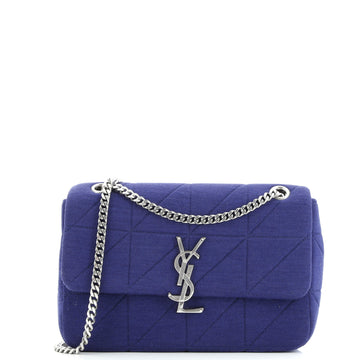 Saint Laurent Jamie Flap Bag Quilted Jersey Medium