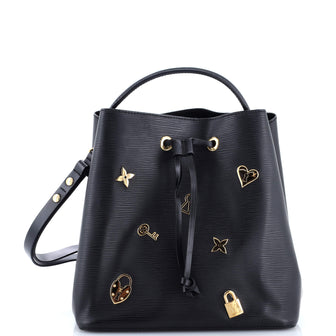 Louis Vuitton NeoNoe Handbag Love Lock Epi Leather