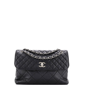 Chanel In The Business Flap Bag Quilted Calfskin Maxi