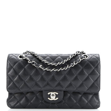 Chanel Classic Double Flap Bag Quilted Caviar Medium