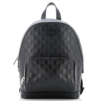 Gucci Signature Pocket Backpack Guccissima Leather Small