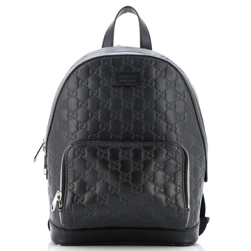 Gucci Signature Pocket Backpack Guccissima Leather Small