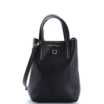 Salvatore Ferragamo Gancini Tote Leather Mini