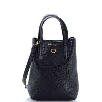 Salvatore Ferragamo Gancini Tote Leather Mini