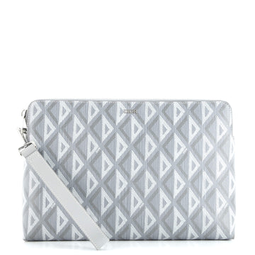 Christian Dior A5 Pouch CD Diamond Coated Canvas