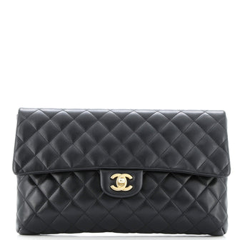 Chanel Classic Flap Clutch Quilted Lambskin