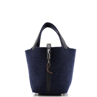 Hermes Picotin Lock Bag Felt with Leather PM