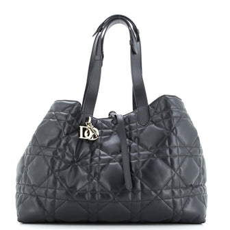 Christian Dior Toujours Tote Bag Macrocannage Quilt Calfskin Large