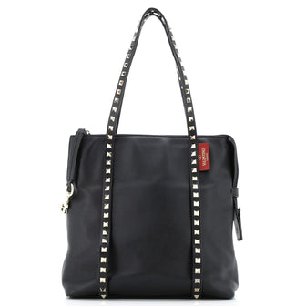 Valentino Garavani Rockstud Belted Tote Soft Leather Medium