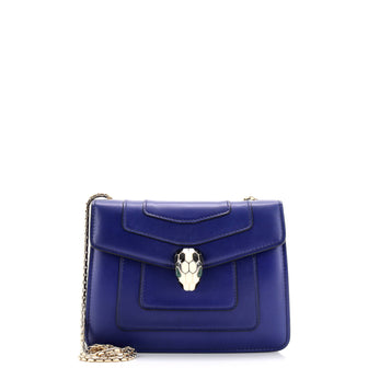 Bvlgari Serpenti Forever Square Shoulder Bag Leather Small