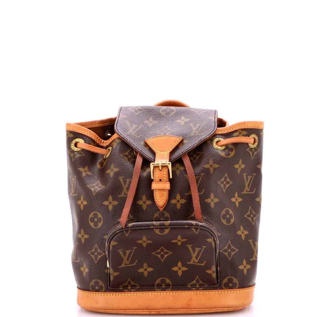 louis vuitton backpack old style Louis Vuitton Vintage Montsouris Backpack Monogram Canvas PM 354855