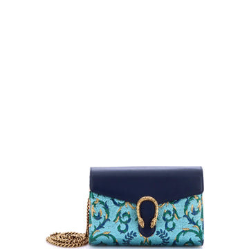 Gucci Dionysus Chain Wallet Brocade and Leather Small