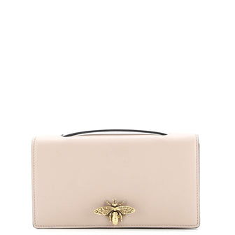 Christian Dior Bee Clutch Leather