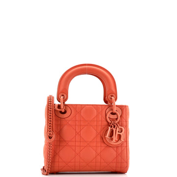 Christian Dior Ultra Matte Lady Dior Chain Bag Cannage Quilt Calfskin Mini