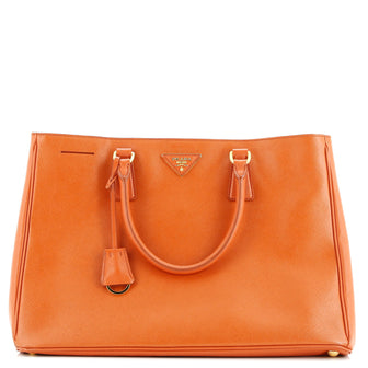 Prada Lux Open Tote Saffiano Leather North South
