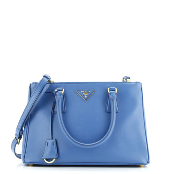 Prada Double Zip Lux Tote Saffiano Leather Small