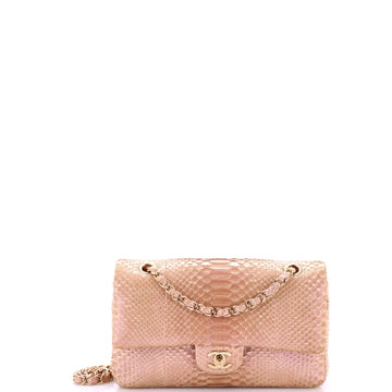 Chanel Classic Double Flap Bag Python Medium