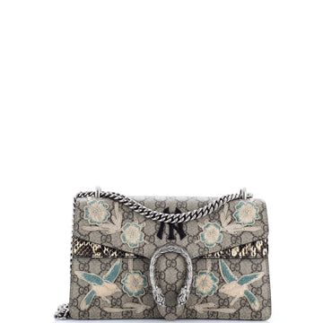 Gucci MLB Dionysus Bag Embroidered GG Coated Canvas with Python Small