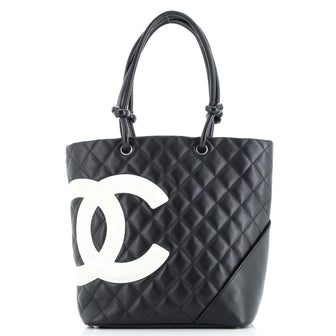 Chanel Cambon Tote Quilted Leather Medium