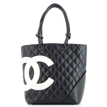 Chanel Cambon Tote Quilted Leather Medium