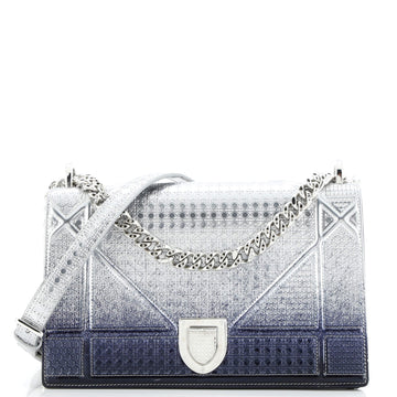 Christian Dior Diorama Flap Bag Cannage Embossed Calfskin Medium