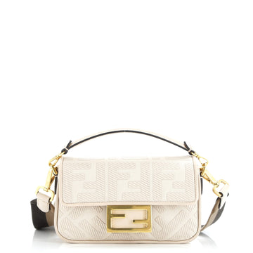 Fendi Baguette NM Bag Zucca Embroidered Canvas Mini