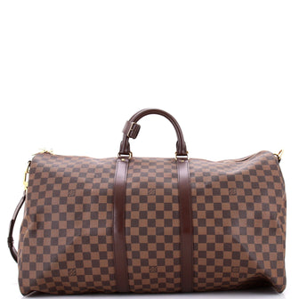 Louis Vuitton Keepall Bandouliere Bag Damier 55