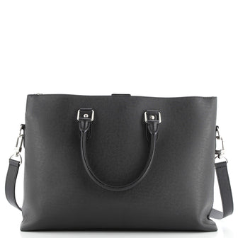 Louis Vuitton Anton Soft Briefcase Taiga Leather