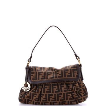 Fendi Chef Flap Bag Zucca Canvas Small
