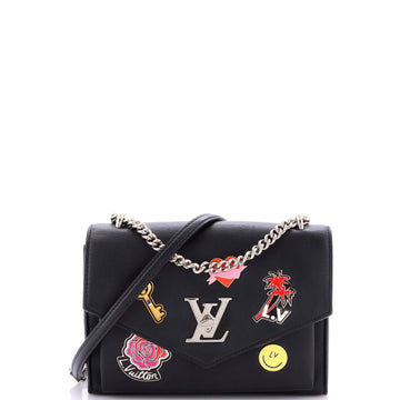 Louis Vuitton Mylockme Handbag Limited Edition Pin Embellished Leather BB