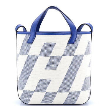 Hermes Cabas H en Biais Tote Canvas with Leather 27
