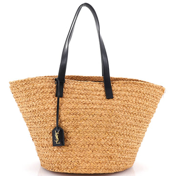 Saint Laurent Panier Basket Shopper Raffia Medium