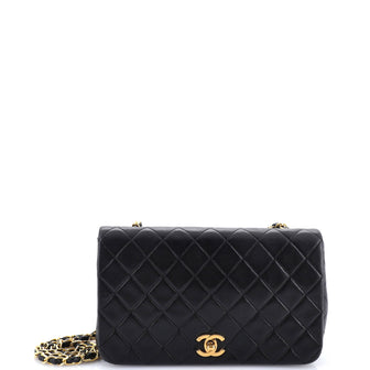 Chanel Vintage Full Flap Bag Quilted Lambskin Medium
