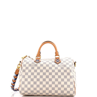 Louis Vuitton Speedy Bandouliere Bag Damier with Braided Detail 30