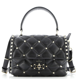 Valentino Garavani Candystud Top Handle Bag Leather Medium