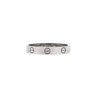 Cartier Love Wedding Band Ring 18K White Gold