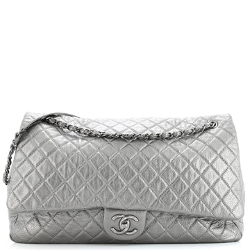 Chanel Airlines CC Flap Bag Quilted Calfskin XXL