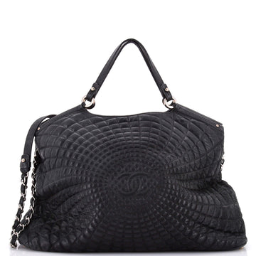 Chanel Spiral Sea Hit Tote Quilted Iridescent Calfskin Large
