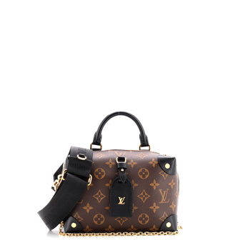 Louis Vuitton Petite Malle Souple Handbag Monogram Canvas