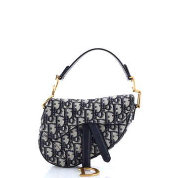 Christian Dior Saddle Handbag Oblique Canvas Mini