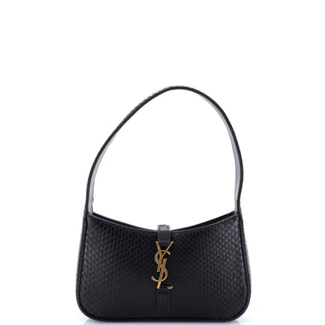 Saint Laurent Le 5 a 7 Hobo Snakeskin Mini