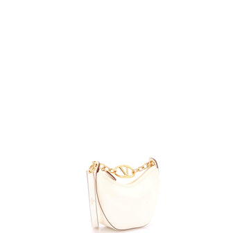 Valentino Garavani Vlogo Moon Hobo Leather Mini