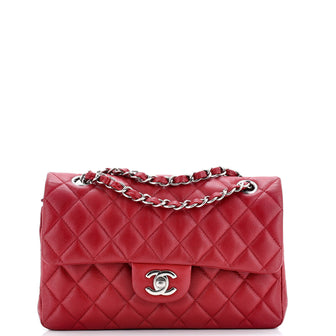 Chanel Classic Double Flap Bag Quilted Caviar Small
