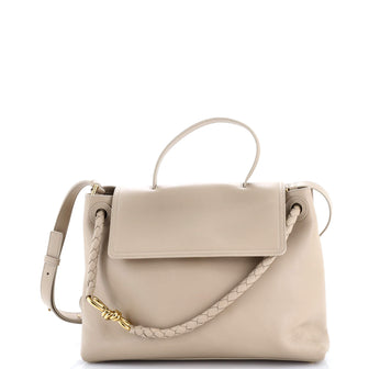 Bottega Veneta Ciao Ciao Top Handle Bag Leather with Intrecciato Detail Medium