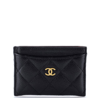 Chanel Classic Card Holder Quilted Caviar