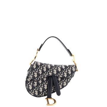 Christian Dior Saddle Handbag Oblique Canvas Mini